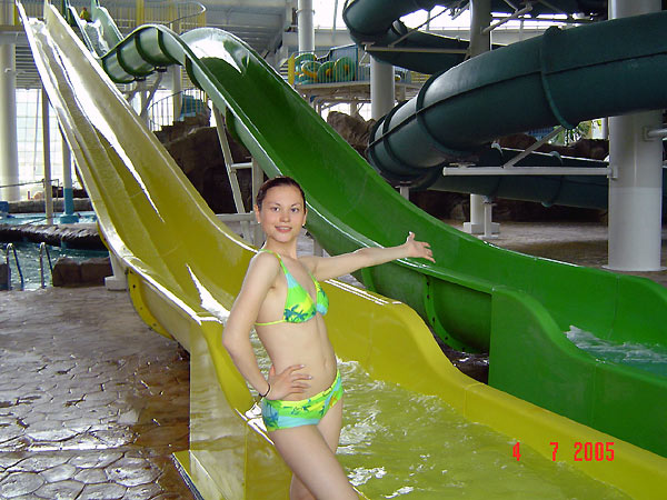 Photo of the girl in a bathing suit